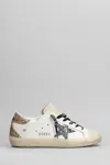 Golden Goose Superstar Sneakers In White Leather In Multi