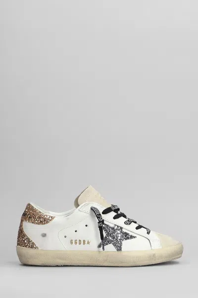 Golden Goose Superstar Sneakers In White Leather In Multi