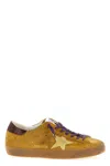 Golden Goose Emporio Armani Allover Logo Sneakers In Yellow
