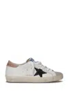 Golden Goose Super-star Leather Upper And Heel Suede Toe Glitte In Multi