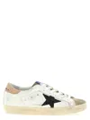 Golden Goose Superstar Leathere Upper Glitter Star Sneaker In White