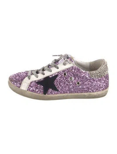 Pre-owned Golden Goose Super-star Sneakers In Purple