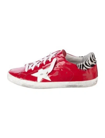 Pre-owned Golden Goose Superstar Sneakers In Red
