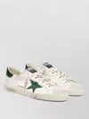 Golden Goose Super-star White Low Top Sneakers With Embossed Logo And Contrasting Heel Tab In Leather Man In White