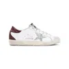 Golden Goose Super-star Embellished Leather Sneakers In White