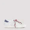 Golden Goose Super-star Sneakers For Women In Silver White/blue