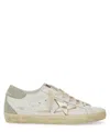 Golden Goose Distressed Low-top Sneakers With Signature Star Detail In White