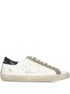 Golden Goose Distressed Leather Low Top Sneakers In White