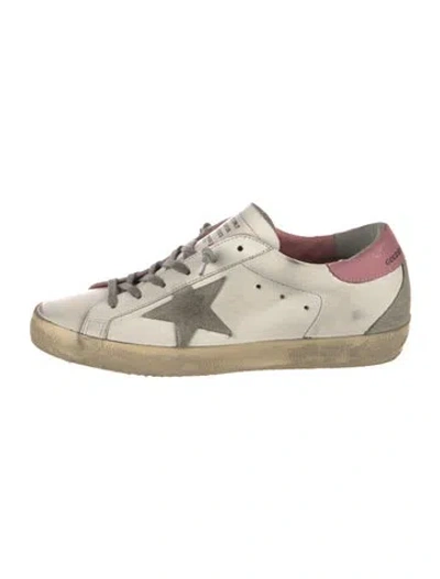 Pre-owned Golden Goose Super-star Sneakers In White
