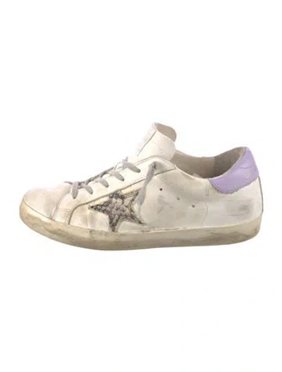 Pre-owned Golden Goose Superstar Sneakers In White