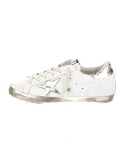 Pre-owned Golden Goose Super-star Sneakers In White