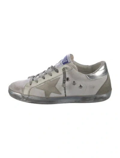 Pre-owned Golden Goose Super-star Sneakers In White