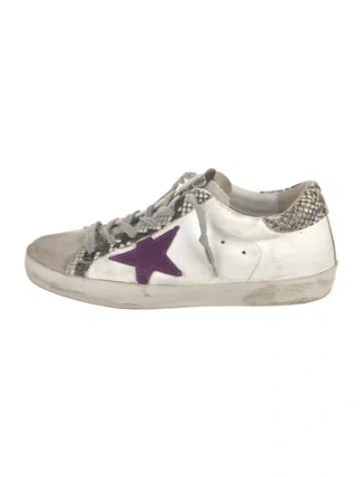Pre-owned Golden Goose Superstar Sneakers In White