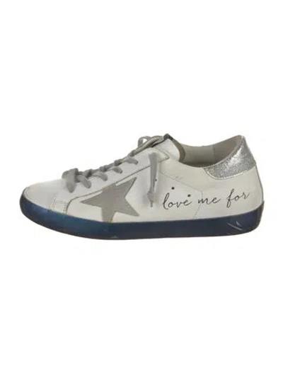 Pre-owned Golden Goose Superstar Sneakers In White