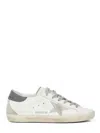 Golden Goose Superstar Sneakers With Suede Star Accents In Gray
