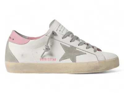 Pre-owned Golden Goose Superstar Ss25 (women's) Sneakers In White/pink/grey
