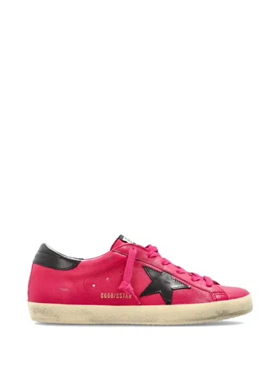Golden Goose Super-star Star-patch Sneakers In Pink