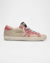 Golden Goose Superstar Suede Low-top Sneakers In Beigepink