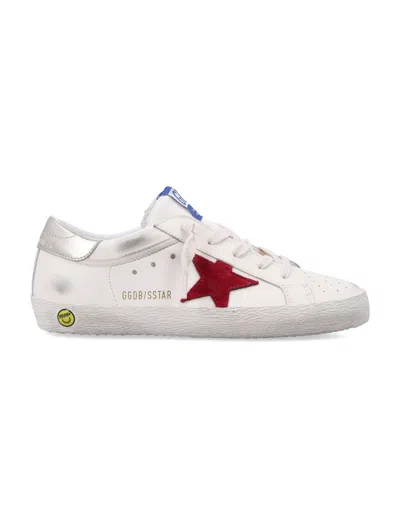 Golden Goose Super-star Suede Sneakers In White
