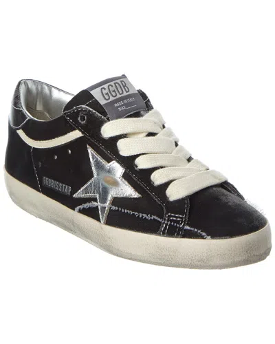 Golden Goose Superstar Velvet & Leather Sneaker In Black