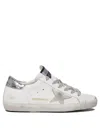 Golden Goose Super-star Sneakers With Suede Star And Silver Dx Heel Tab And Gold Sx Heel Tab Shoes In White