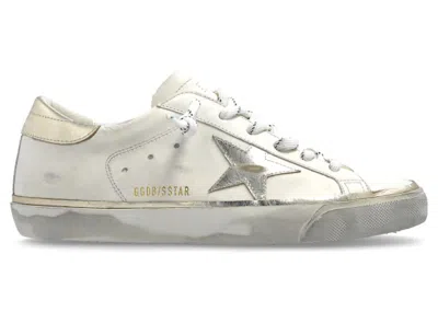 Pre-owned Golden Goose Superstar (women's) Sneakers In Optic White/platinum