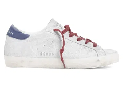 Pre-owned Golden Goose Superstar (women's) Sneakers In Silver/white/blue In Multi