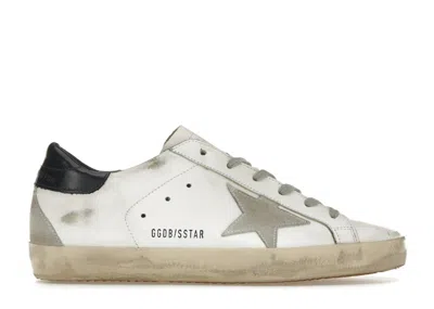 Pre-owned Golden Goose Superstar (women's) Sneakers In White/ice/night Blue