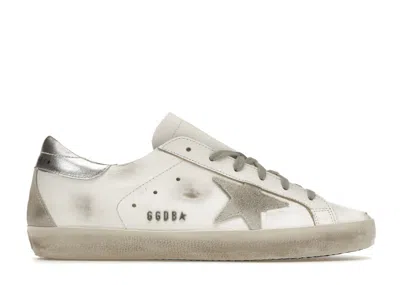 Pre-owned Golden Goose Superstar (women's) Sneakers In White/ice/silver