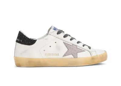 Pre-owned Golden Goose Superstar (women's) Sneakers In White/light Pink/black