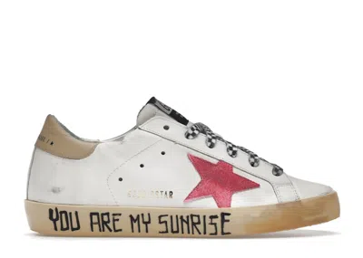 Pre-owned Golden Goose Superstar You Are My Sunrise (women's) Sneakers In White/red