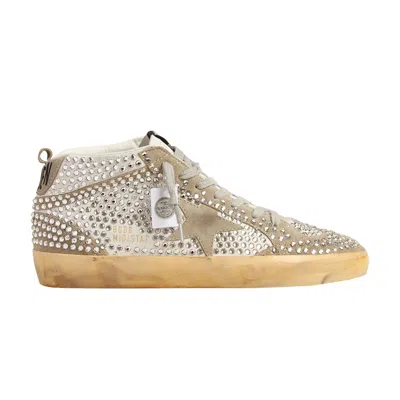 Pre-owned Golden Goose Swarovski X  Wmns Mid Star Ltd 'white Dove Grey' | Women's Size 35