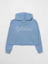 GOLDEN GOOSE SWEATER GOLDEN GOOSE KIDS COLOR GNAWED BLUE,406028011