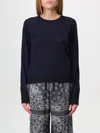 Golden Goose Distressed Cotton Blend Sweater In Blue