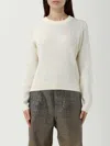 Golden Goose Sparkling Ribbed Knitwear Embellished Crystals In White