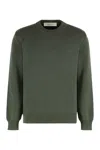 Golden Goose Deluxe Brand Logo Detailed Crewneck Jumper In Green