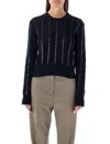 Golden Goose Women's Sweater Sequin In Dark Blue