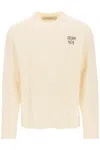 GOLDEN GOOSE GOLDEN GOOSE SWEATER WITH HAND-EMBROIDERED LOGO MEN