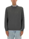 Golden Goose Sweater With Writing On The Back In Gray