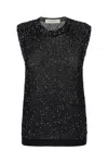 Golden Goose Sleeveless Sweater In Black