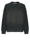 Golden Goose Crew Neck Sweatshirt With A Distressed Effect In Brown