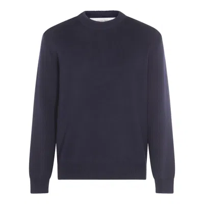 Golden Goose Sweaters Blue And Green In Black
