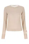 Golden Goose Distressed Fine-knit Jumper In Brown