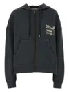 Golden Goose Deluxe Brand Dark Grey Cotton Oversize Ottaviano Sweatshirt In Black
