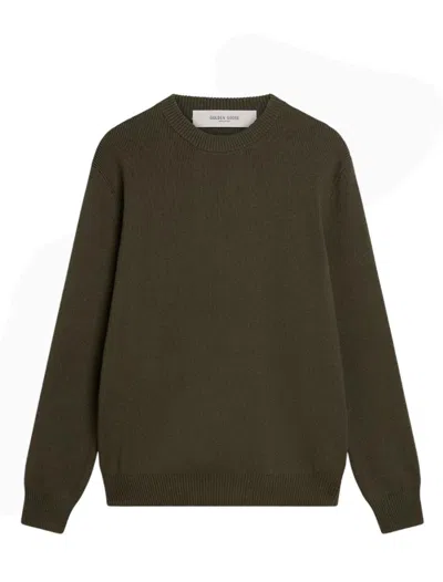 Golden Goose Men Logo Organic Cotton Sweater In Black