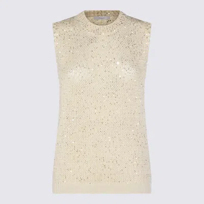 GOLDEN GOOSE SWEATERS HERITAGE WHITE