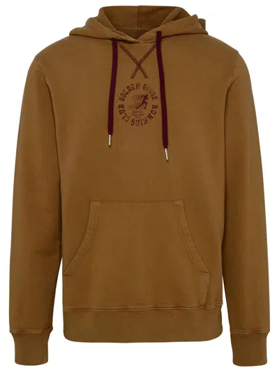 Golden Goose Brown Cotton Sweatshirt In Malt