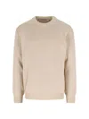 Golden Goose Logo Sweater In Neutral