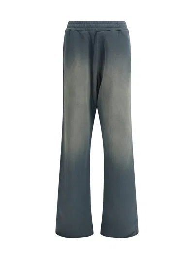Golden Goose Sweatpants With Shaded Design In Blue