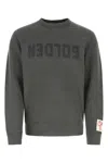 Golden Goose Golden M S Regular Sweatshirt Distressed Cotton Jersey With Logo Clothing